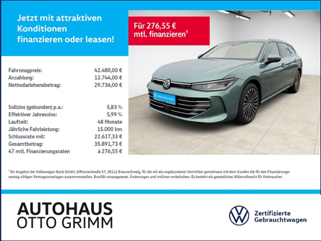 Passat Variant 2.0 TDI Elegance DSG Leder Pano