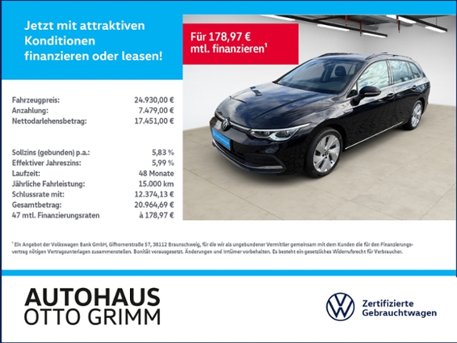 Golf VIII Variant 2.0 TDI Style DSG AHK LED