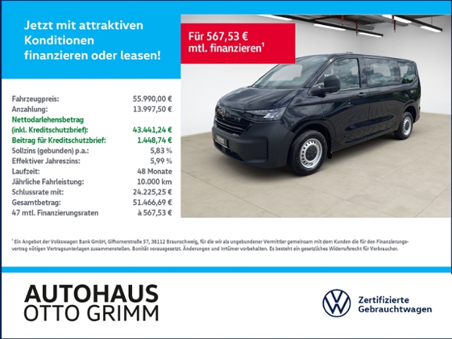 T7 New Transporter 2.0 TDI Kombi DSG 9-Sitzer