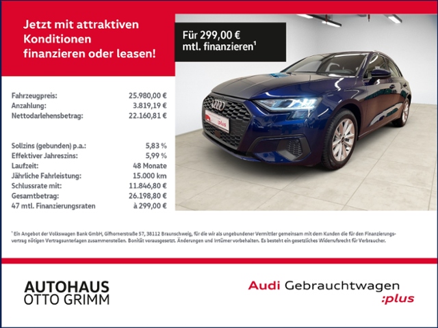 A3 Sportback 35 TFSI KLIMA LED ALU