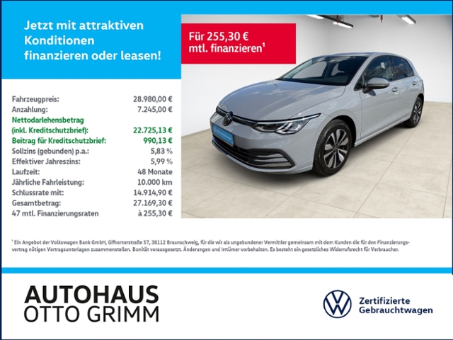 Golf VIII 2.0 TDI Life Standhz. Kamera LED