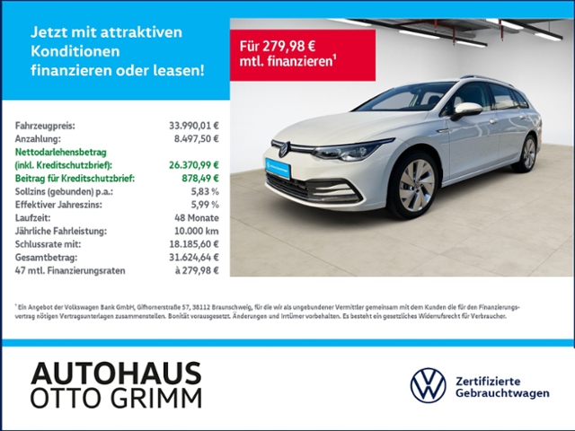 Golf VIII Variant 2.0 TSI Style 4Motion LED SHZ