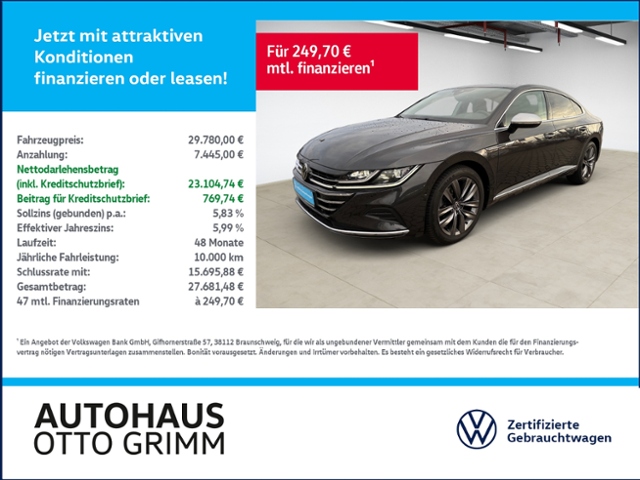 Arteon 2.0 TSI Elegance DSG LED SHZ Navi Kamera