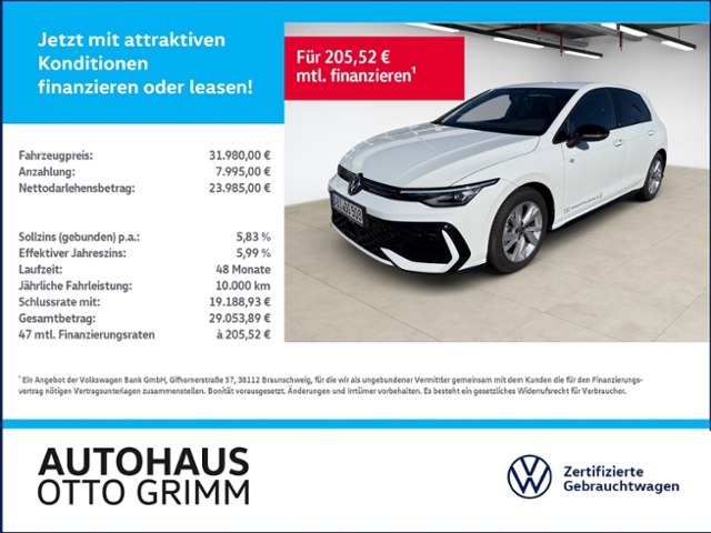 Golf VIII 1.5 eTSI DSG R-Line Kamera LED