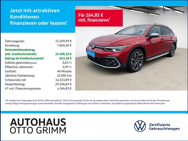 Golf VIII Variant 2.0 TDI Alltrack 4M Matrix-LED