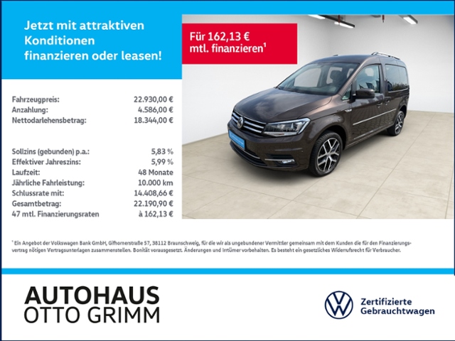 Caddy 2.0 TDI Highline 4M DSG Allrad Leder