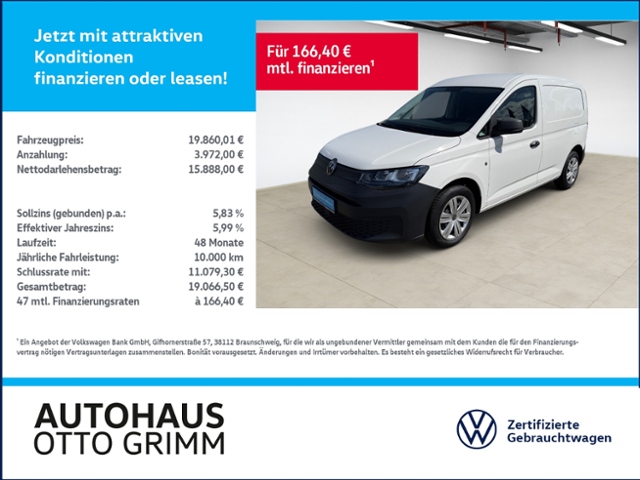 Caddy 2.0 TDI Kasten Klima DAB+ Einparkh.