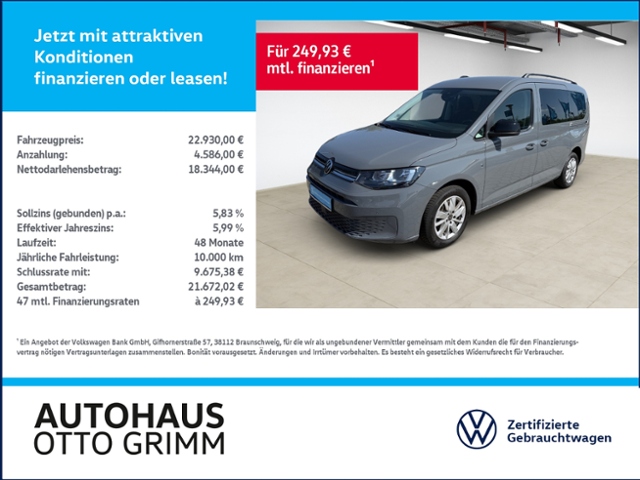 Caddy Maxi 2.0 TDI Life 5 Sitzer Kamera
