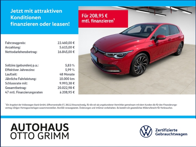 Golf VIII 1.5 TSI Style LED beh. Lenkrad
